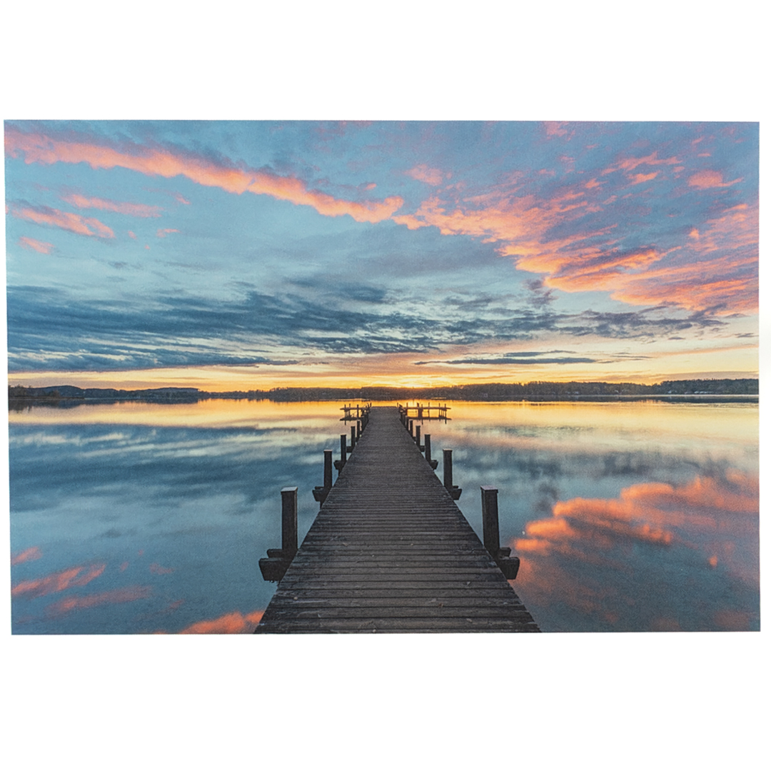 Blick durch den Wolkenbogen - Klappkarte mit Umschlag