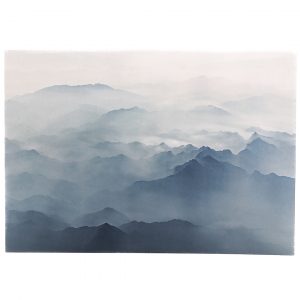 Neu: Alpensilhouette - Klappkarte mit Umschlag